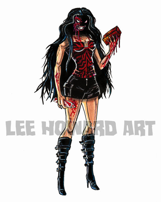 OBSESSION Nikki -  SPAWN STYLE Art Print - 8x10 - Signed