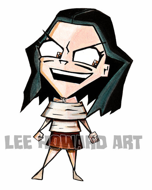 OBSESSION Nikki - Invader Zim STYLE Art Print - 8x10 - Signed