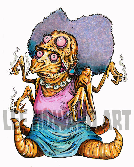 The Simpsons HORROR - Patty & Selma - 8x10 Art Print - SIGNED!
