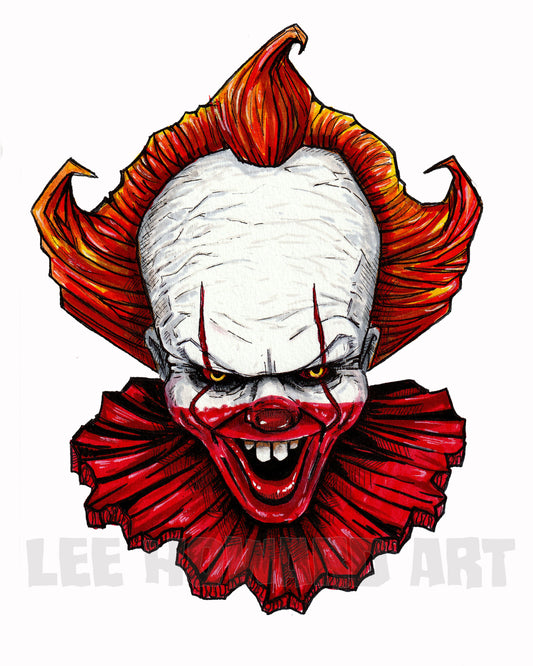 Pennywise - Welcome to Derry 7" x 10" Original Drawing