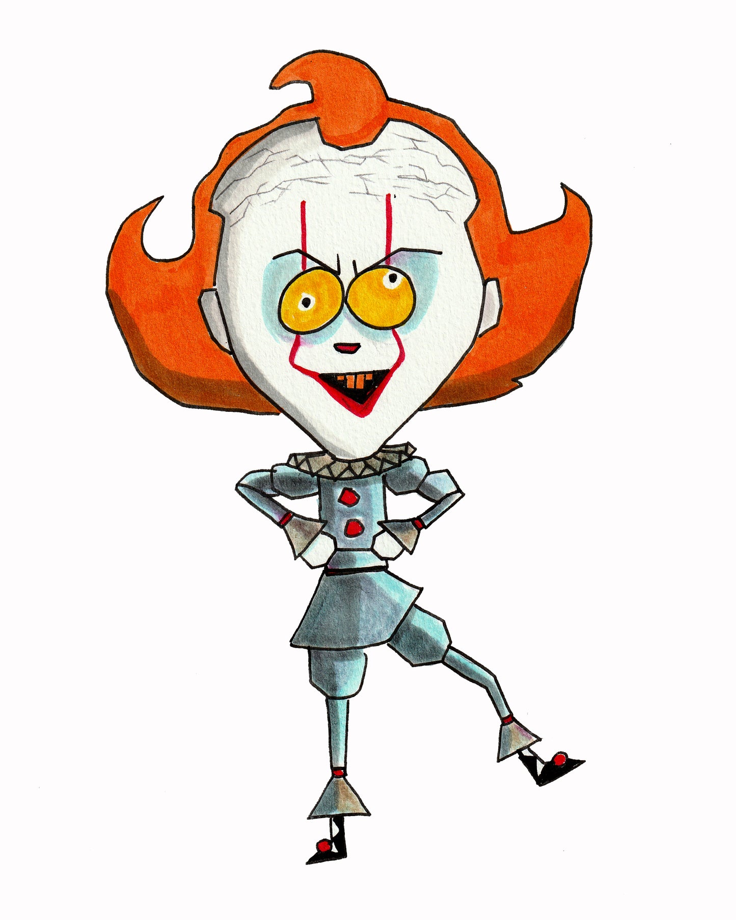 Pennywise Art Print - South Park STYLE - 8x10 - Welcome to Derry - Signed