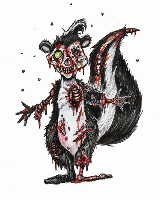 Horror Toons - Pepe - 8x10 PRINT/Reproduction - Signed by Artist