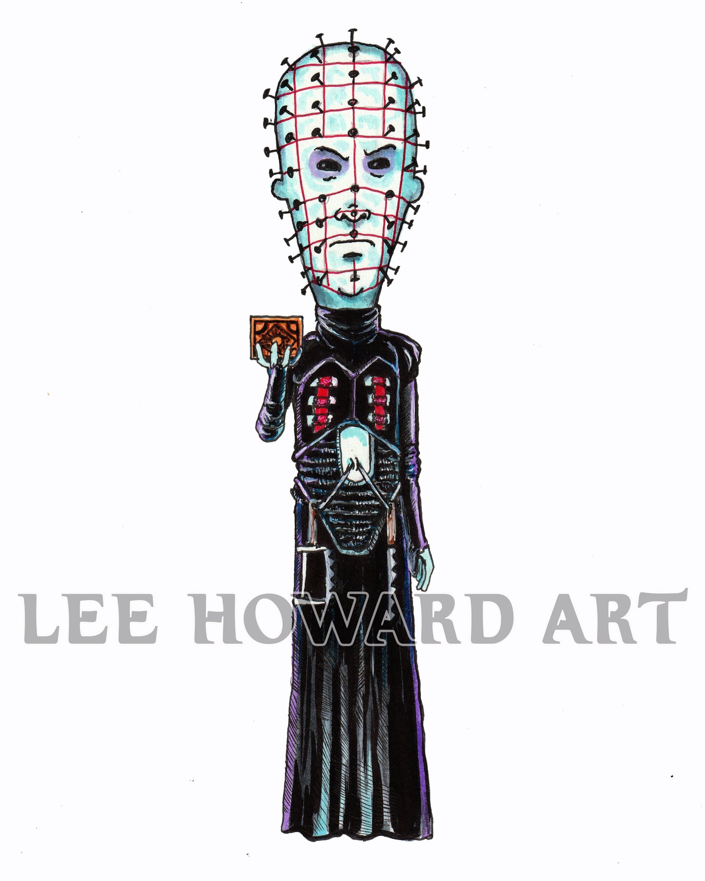 PINHEAD Art Print - Beavis and Butthead STYLE - 8x10 - Signed