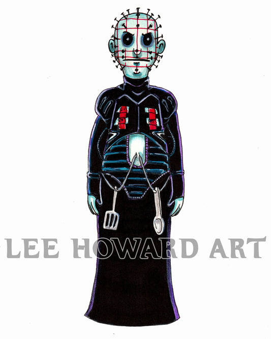 PINHEAD Art Print - Bob's Burgers STYLE - 8x10 - Signed