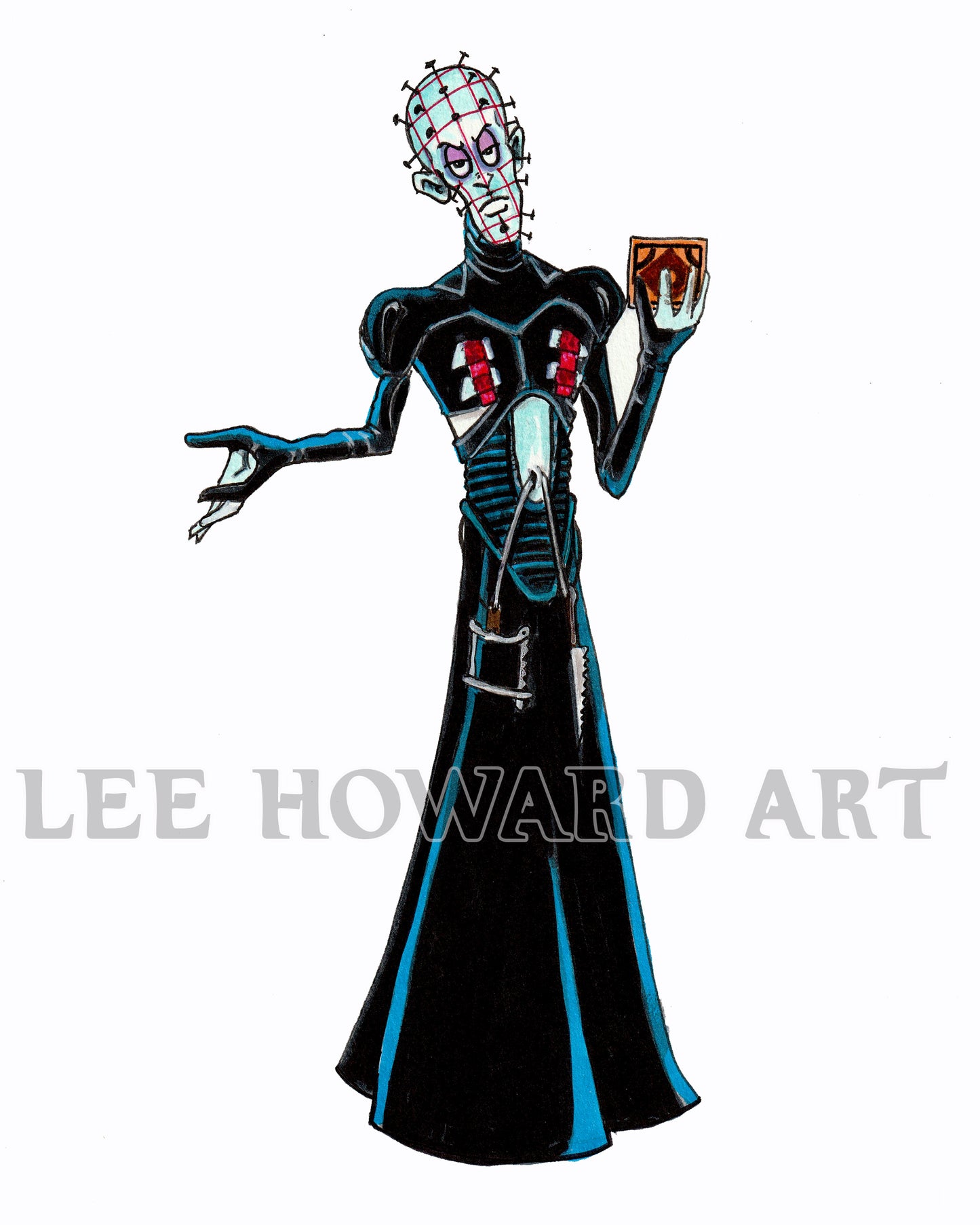 PINHEAD Art Print - Disney STYLE - 8x10 - Signed
