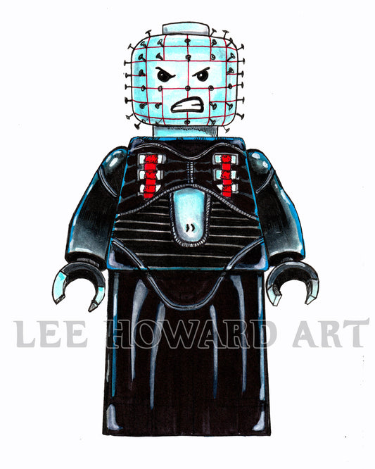 PINHEAD Art Print - LEGO STYLE - 8x10 - Signed