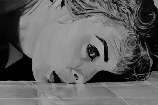 PSYCHO - Marion Crane (Janet Leigh) - 11" x 17" Art Print - Signed by Artist
