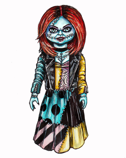 Sally / Tiffany Valentine - Horror Mashup 8" x 10" Print/Reproduction