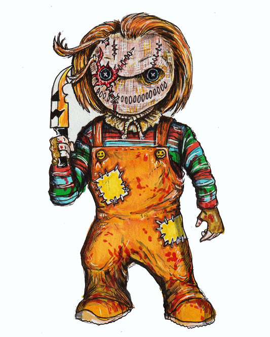 Sam / Chucky - Horror Mashup 8" x 10" Print/Reproduction