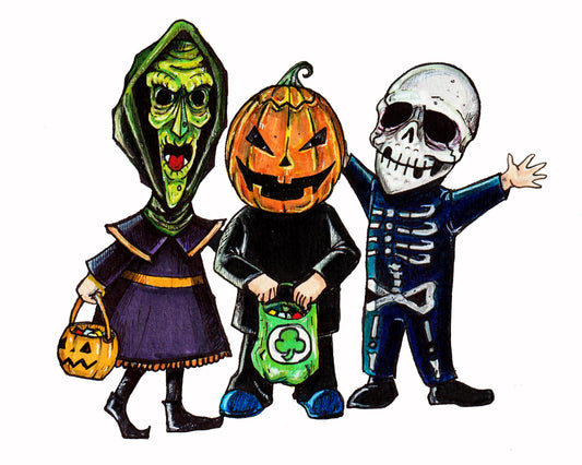 Halloween 3 / Lock, Shock & Barrel - Horror Mashup 8" x 10" Print/Reproduction