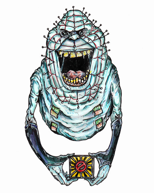 Slimer / Pinhead - Horror Mashup 8" x 10" Print/Reproduction