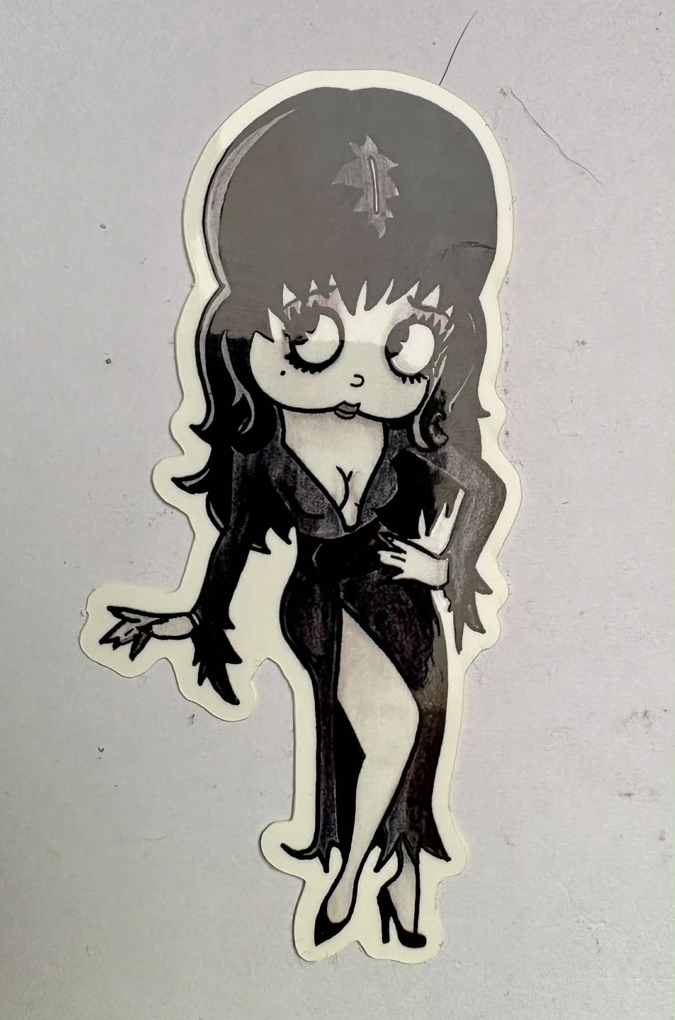 Elvira Betty Boop Mashup 4" Vinyl Glossy Sticker!