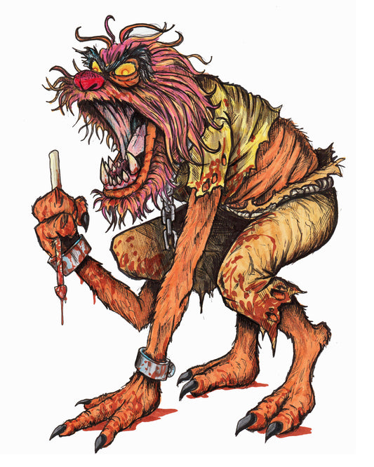 The Monster Show - Wild Animal - 8x10 PRINT/Reproduction - Signed by Artist