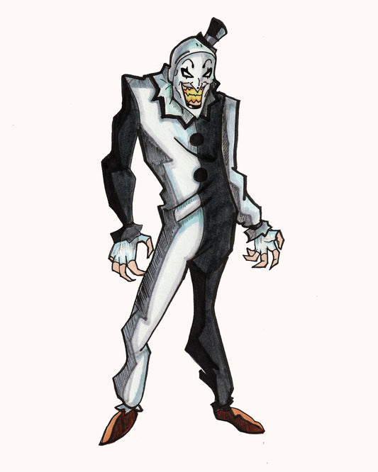 Art the Clown in a Batman Animated Series Style 8x10 PRINT/Reproduction - Signed by Artist