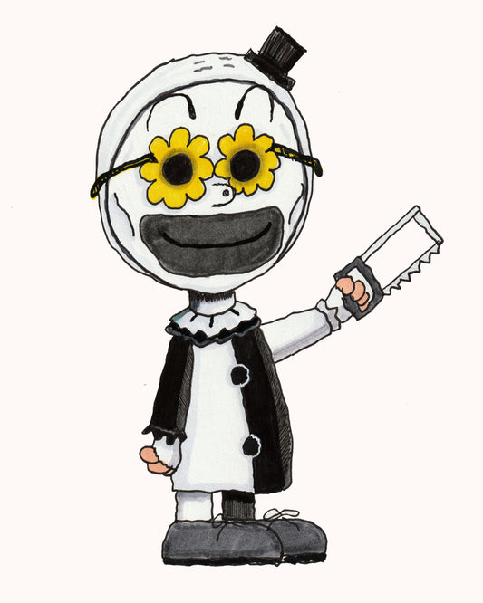 Art the Clown in a Peanuts Style 8x10 PRINT/Reproduction - Signed by Artist