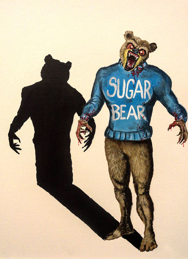 Sugar Bear from Sugar Crisp - Art Print/Reproduction - 11" x 15"  Breakfast Cereal Monsters