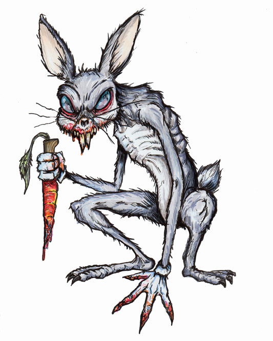 Horror Toons - BUGS - 8x10 PRINT/Reproduction - Signed by Artist