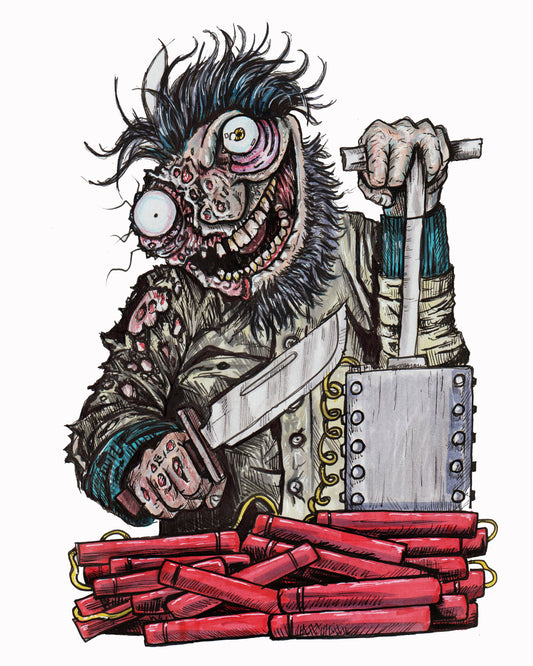 The Monster Show - Insane Harold - 8x10 PRINT/Reproduction - Signed by Artist