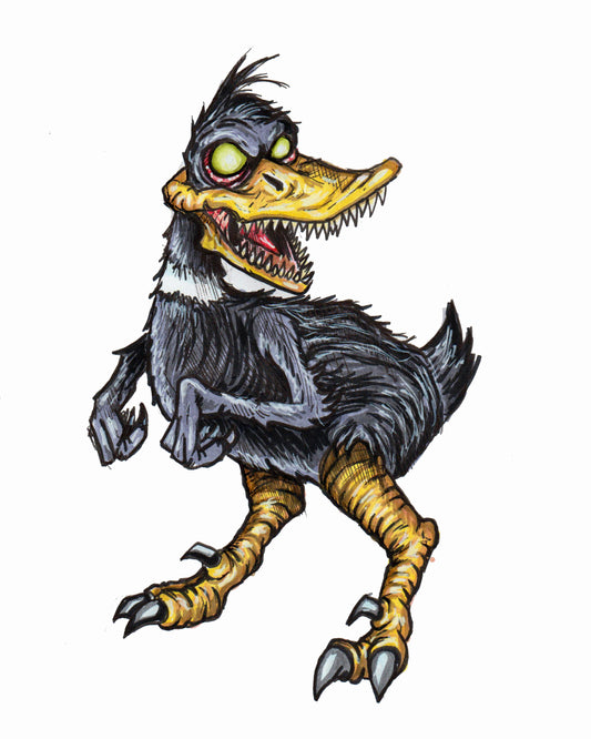 Horror Toons - Daffy - 8x10 PRINT/Reproduction - Signed by Artist