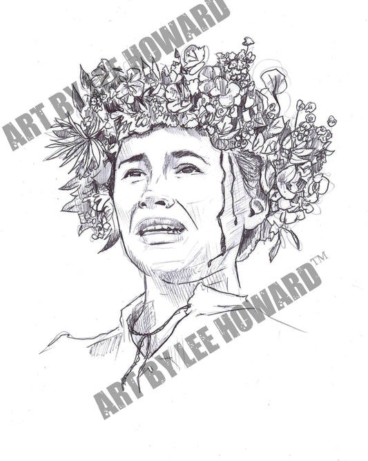 Midsommar Dani Florence Pugh Sketch - 8"x10" Print/Reproduction - Signed!