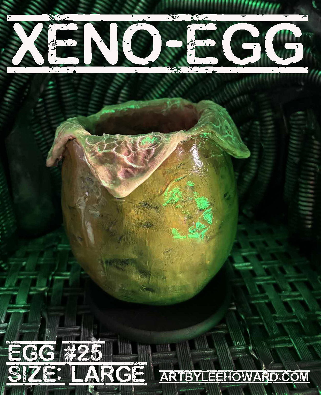 Xeno-Egg #25 - Large Size Alien Egg Sculpture - Numbered and Signed!