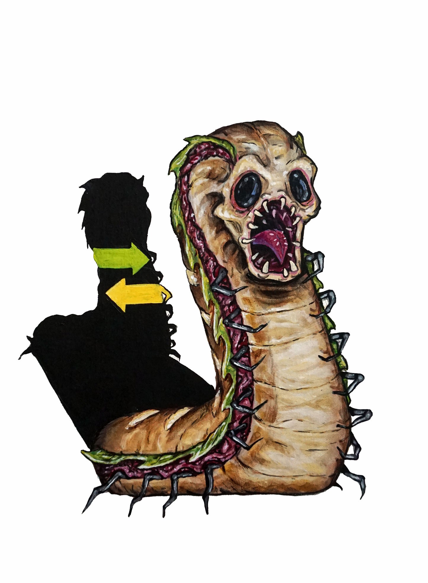Subway - FAST FOOD MONSTERS - 16" x 20" Original Acrylic Painting on Canvas
