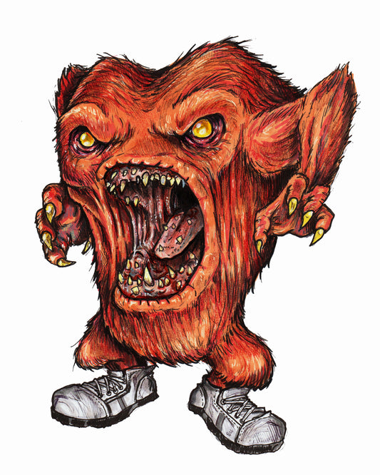 Horror Toons - Gossamer - 8x10 PRINT/Reproduction - Signed by Artist