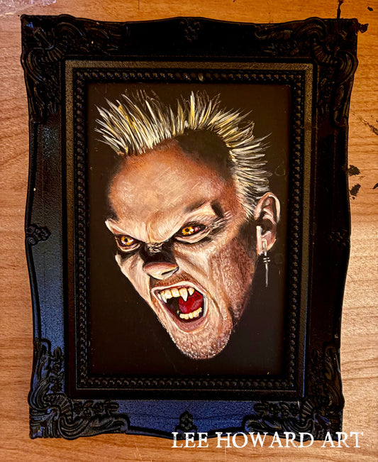 The Lost Boys - David - Framed ORIGINAL Painting 6.5" x 9"