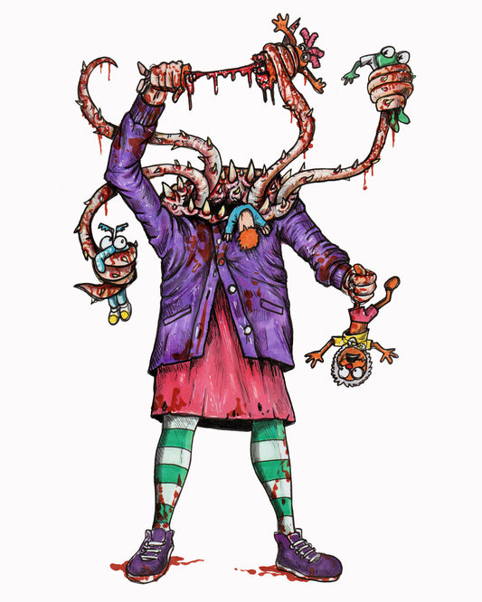 The Monster Show - Nanny the Baby Eater - 8x10 PRINT/Reproduction - Signed by Artist