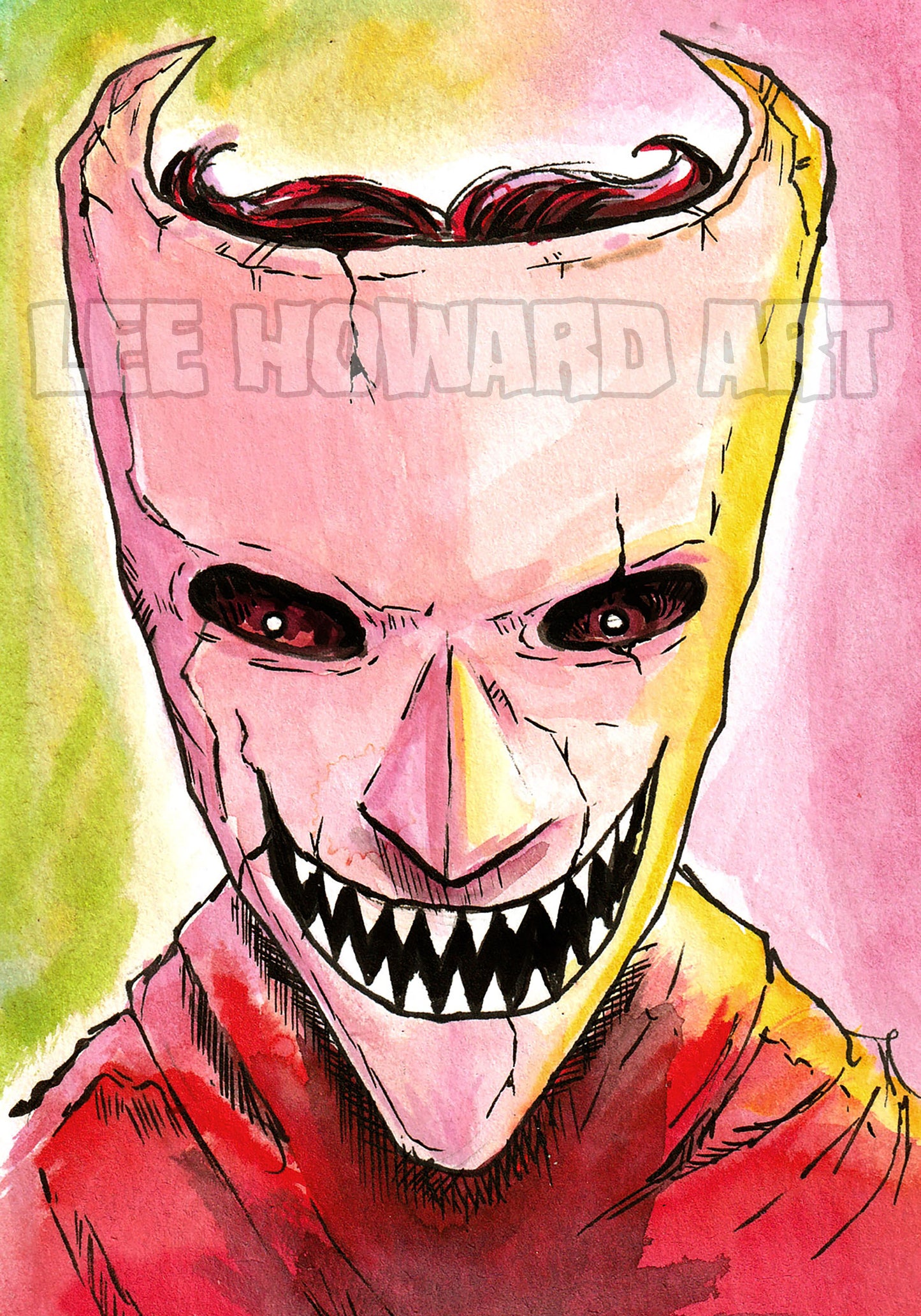 Barrel - Nightmare Before Christmas 7"x10" Watercolor Print / Reproduction - Signed!