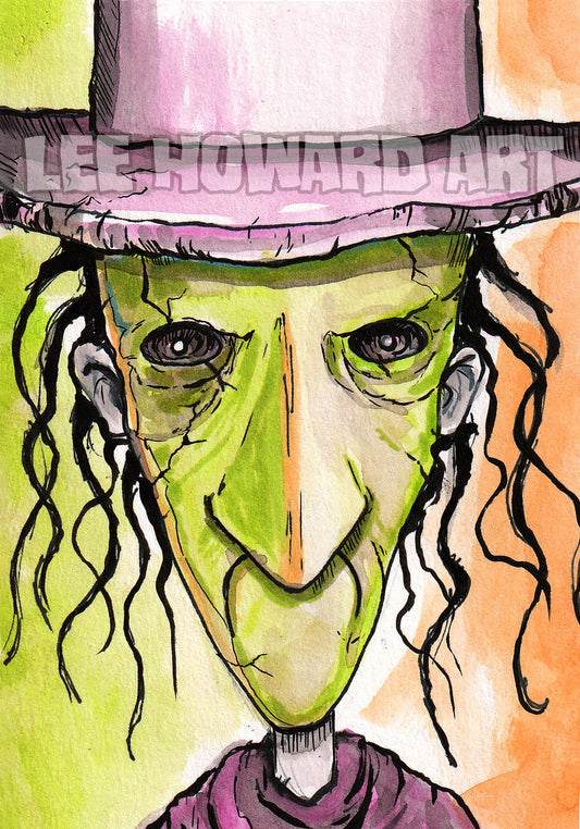 Lock - Nightmare Before Christmas 7"x10" Watercolor Print / Reproduction - Signed!