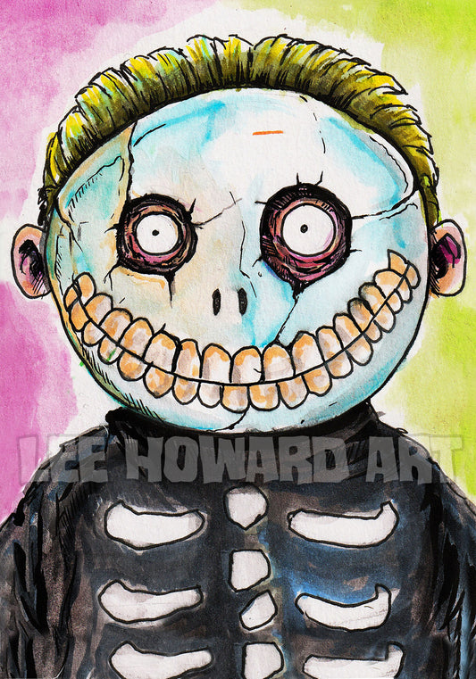 Shock - Nightmare Before Christmas 7"x10" Watercolor Print / Reproduction - Signed!