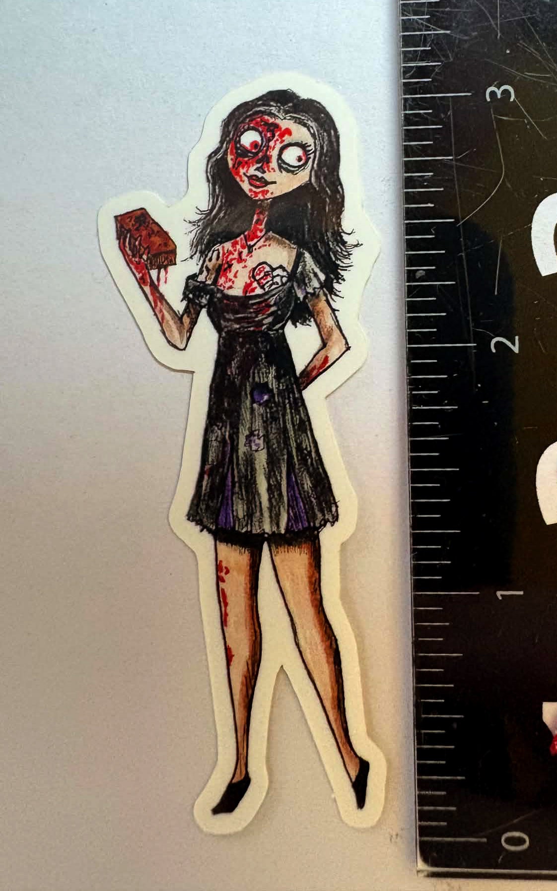 Obsession Nikki - Tim Burton Style 3" Vinyl Glossy Sticker!