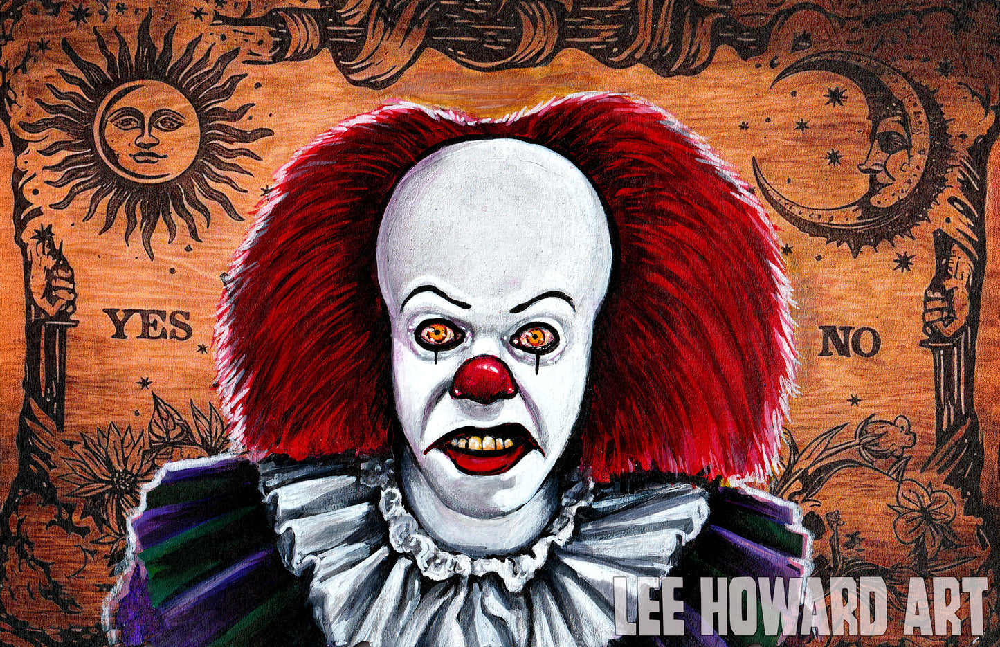 Tim Curry PENNYWISE OUIJA Art Print 11x17 - Signed By Artist
