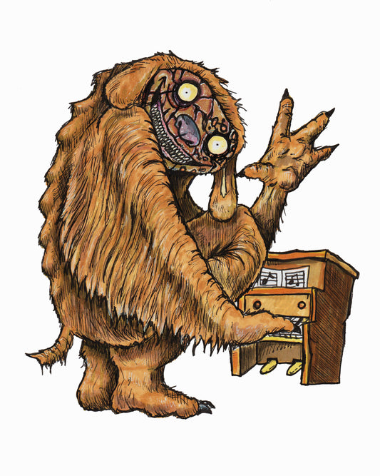 The Monster Show - Ralph the Piano Dog - 8x10 PRINT/Reproduction - Signed by Artist