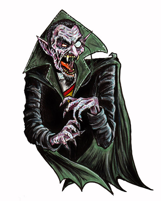 Sesame Street HORROR - Count Vlad 8" x 10" Print/Reproduction - signed!