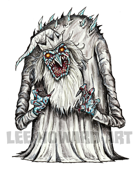Winter Warlock HORROR -  7" x 10" Original Drawing